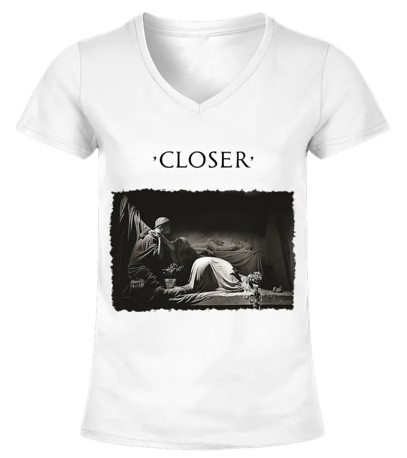 RK80S036WT. JOY DIVISION  CLOSER CAMISETA CUELLO PICO MUJER