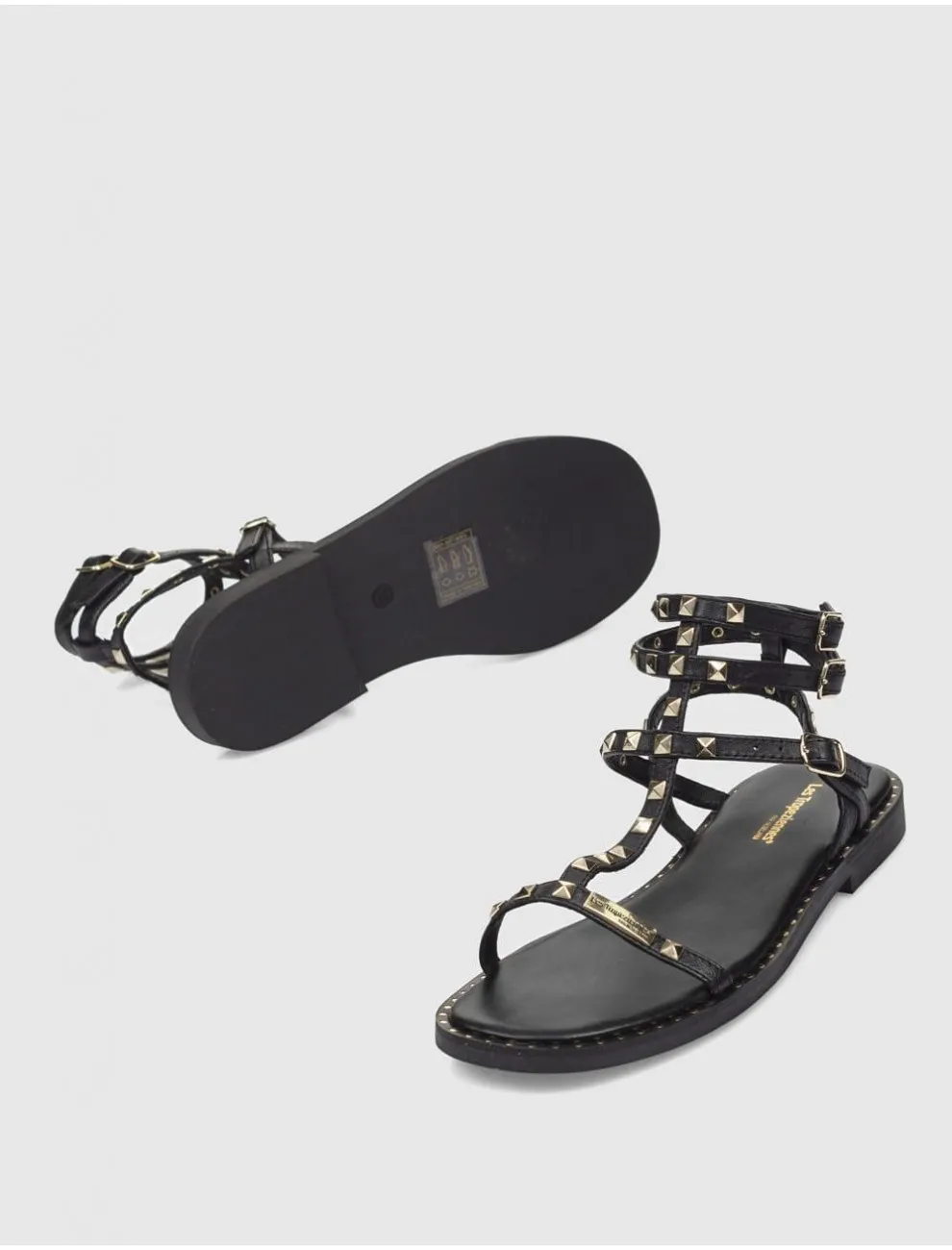 Sandalia Romana Lestropezies Coralie Negro