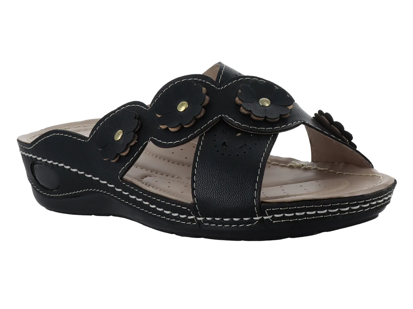 Sandalias Meli&ana 3901 Negro Para Mujer