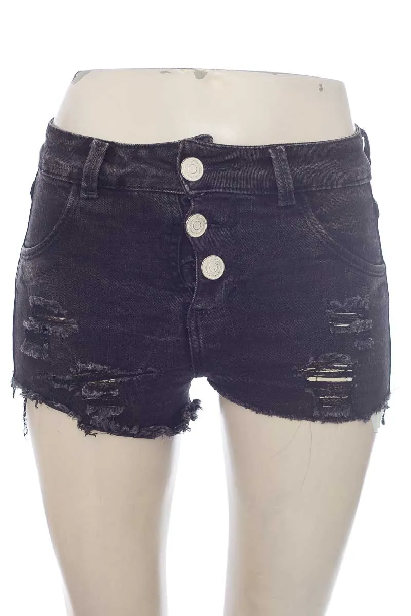 SHORT COLOR NEGRO  FASHION JEANS