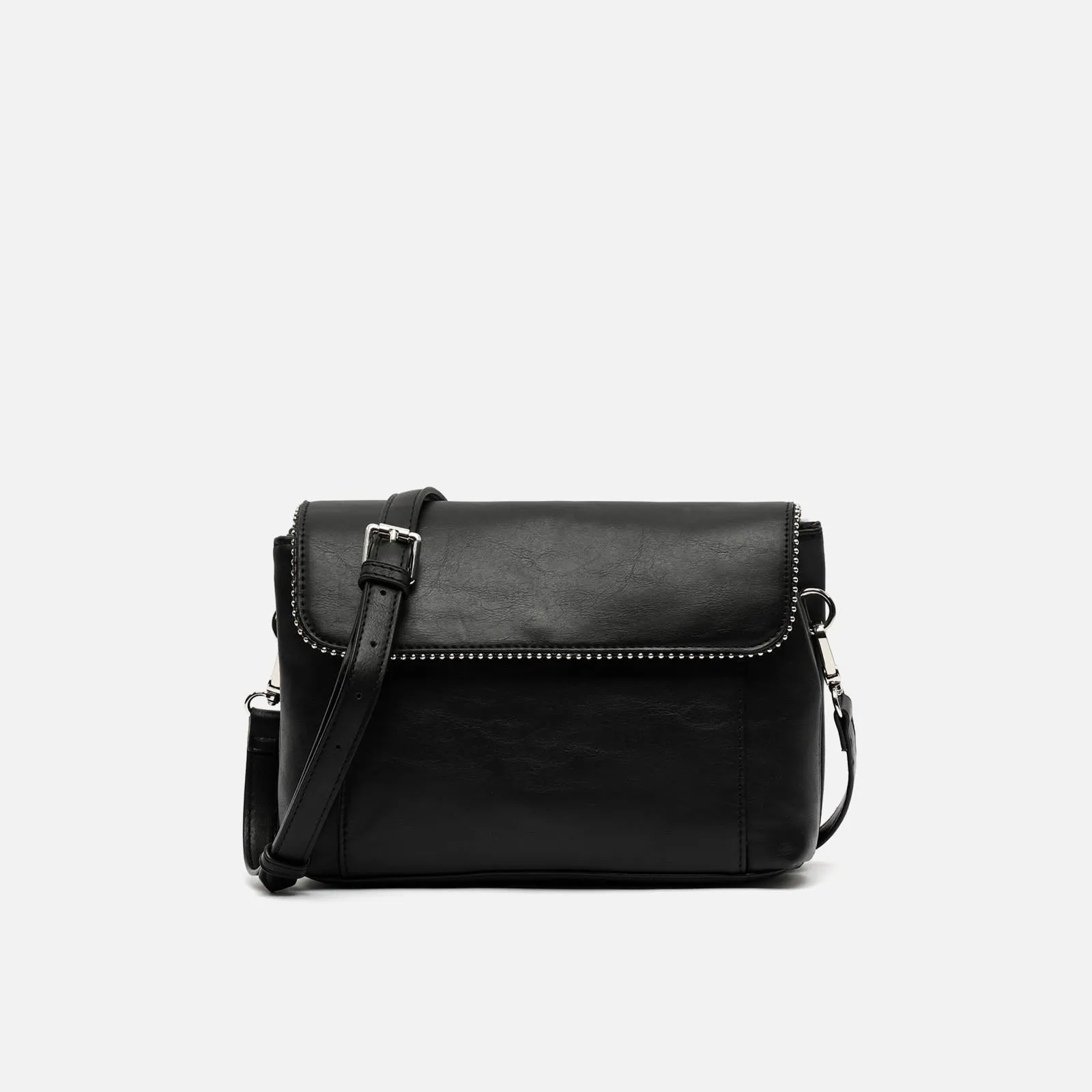 Sibilas bolso bandolera con solapa y detalles metálicos