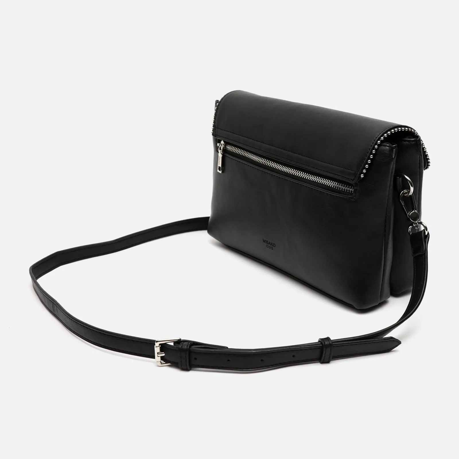 Sibilas bolso bandolera con solapa y detalles metálicos
