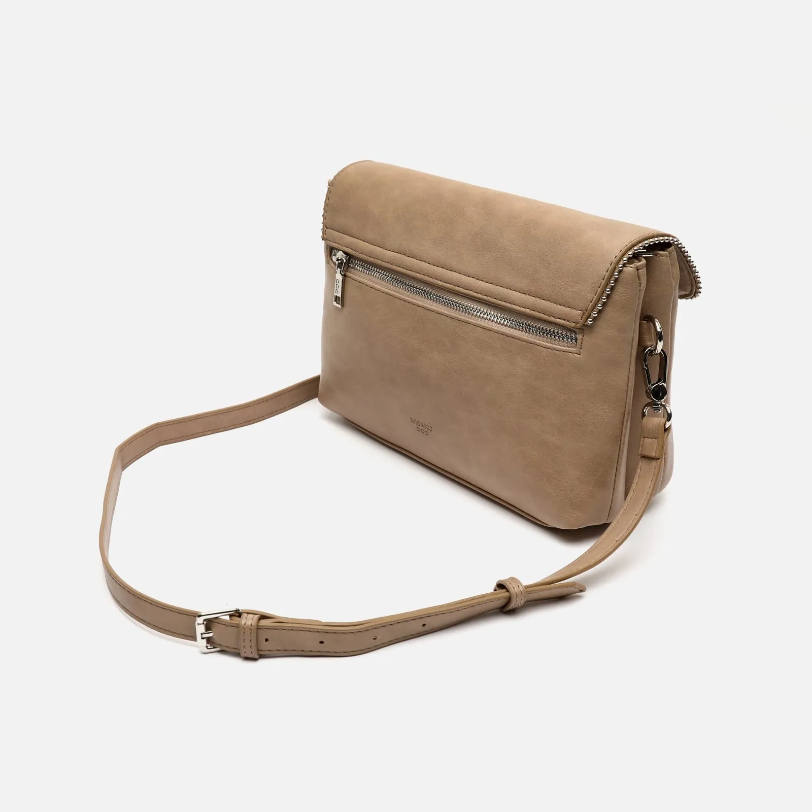 Sibilas bolso bandolera con solapa y detalles metálicos
