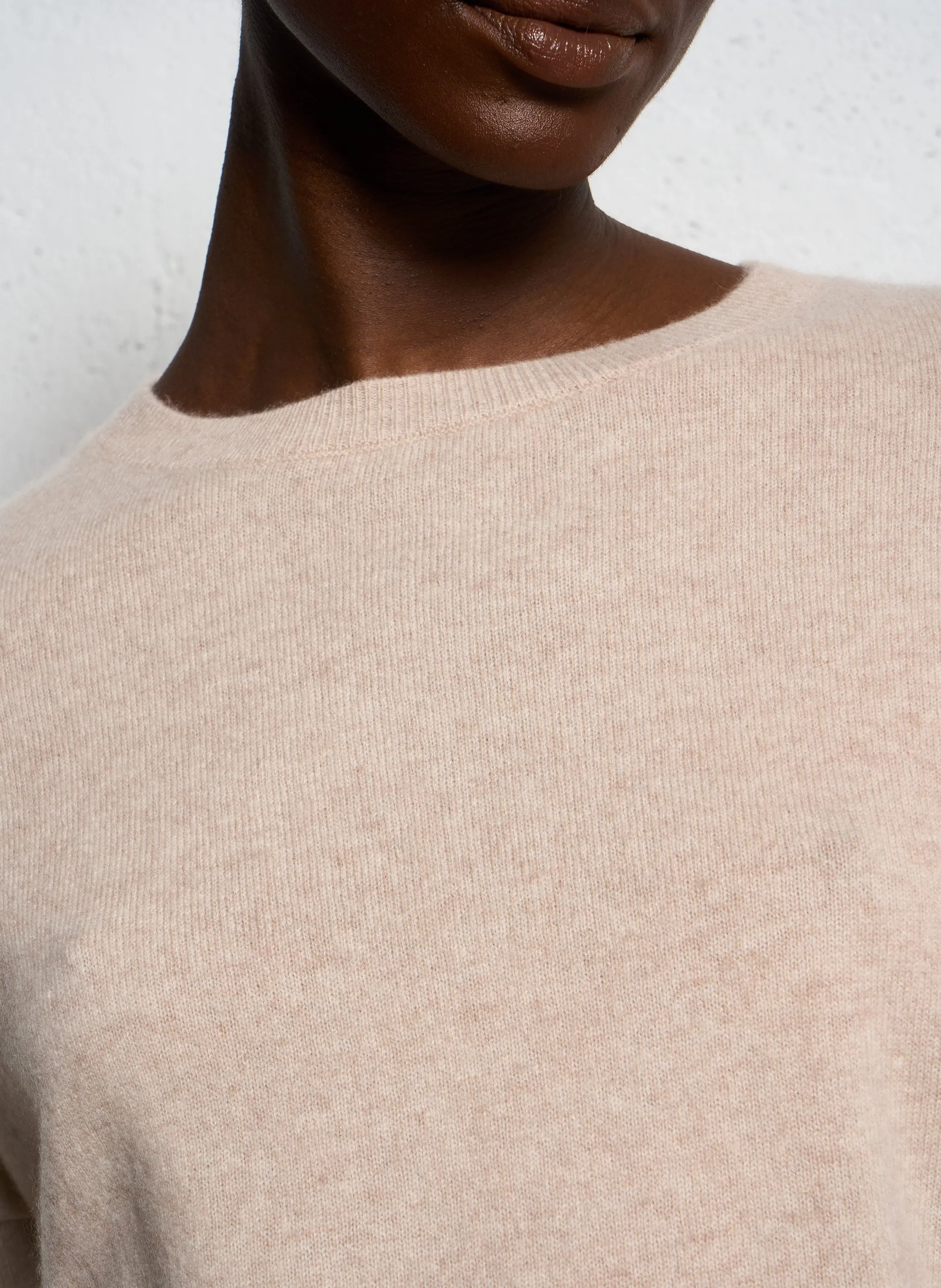 SUD EXPRESS MONA  JERSEY DE CACHEMIR EN BEIGE