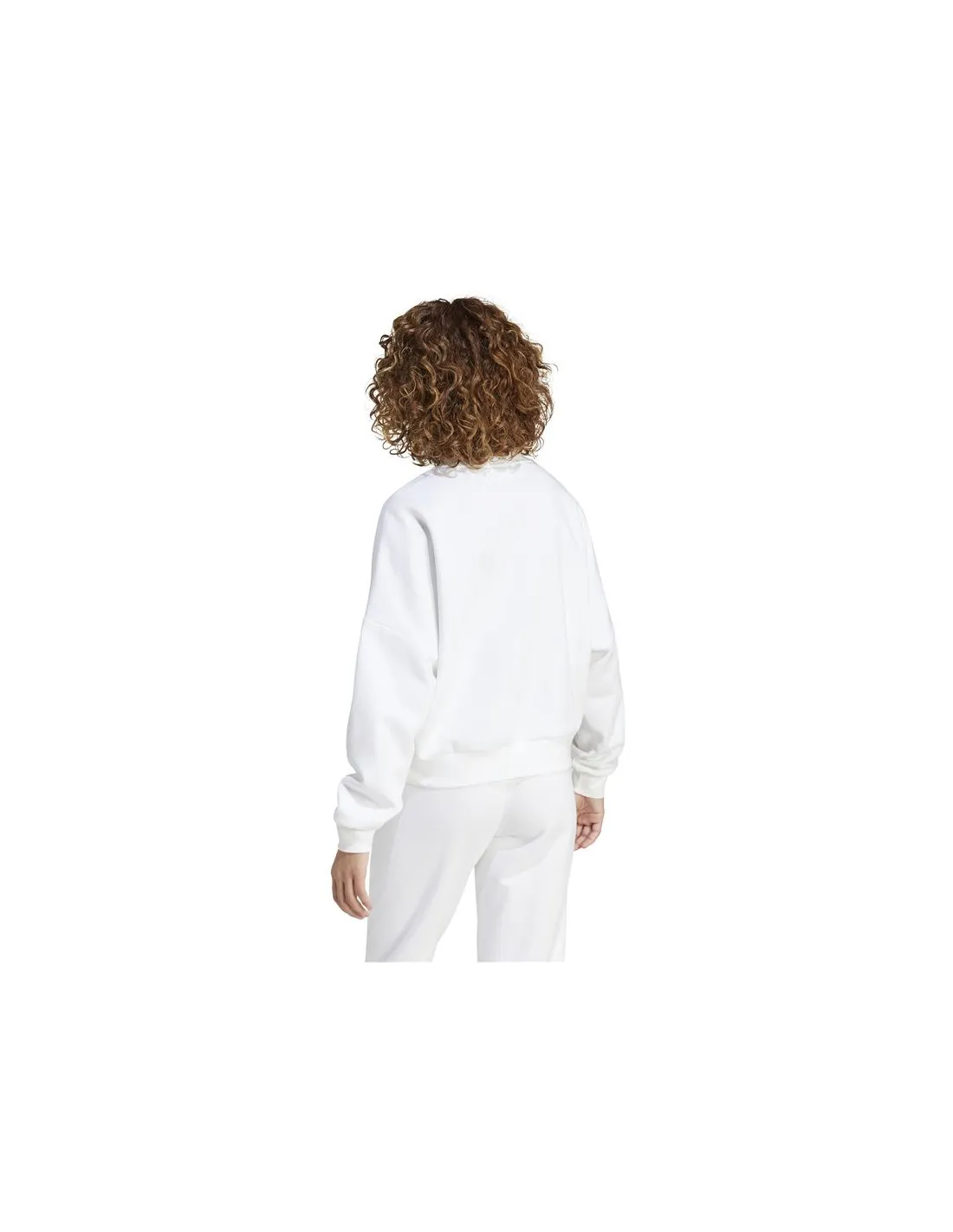 Sudadera adidas Essentials Small Logo Feel Cozy Mujer Blanco/Negro