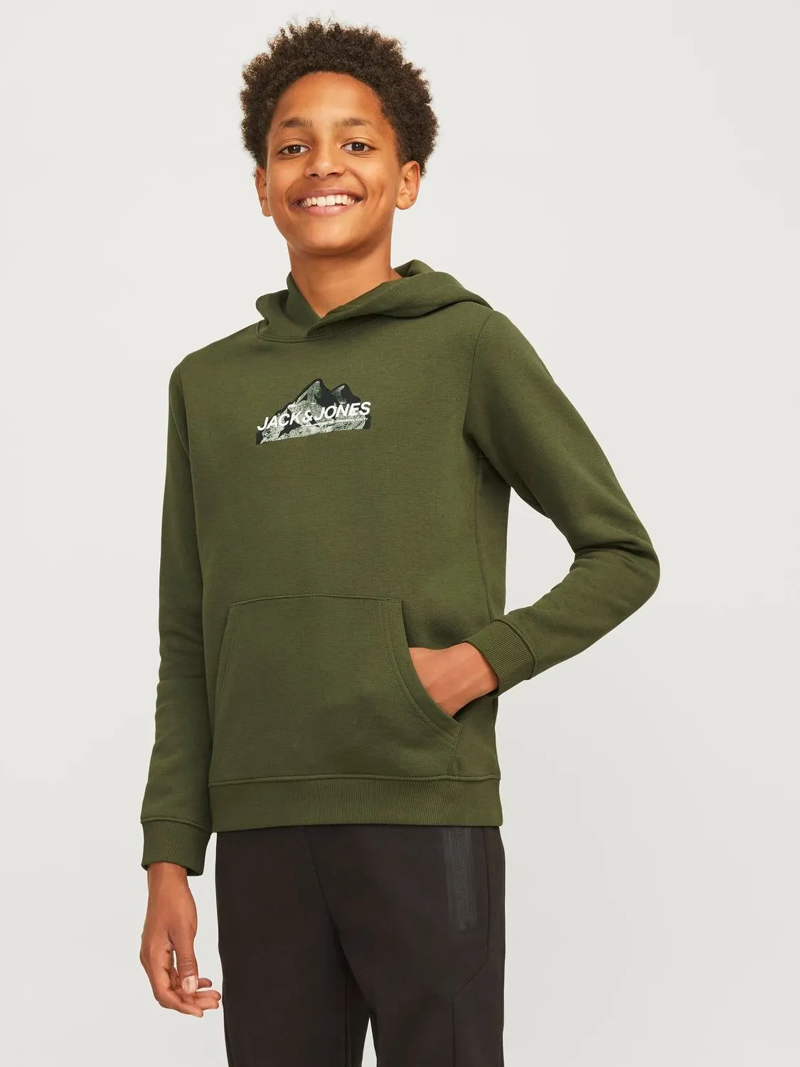 Sudadera con capucha Logotipo | Verde oscuro | Jack & Jones®