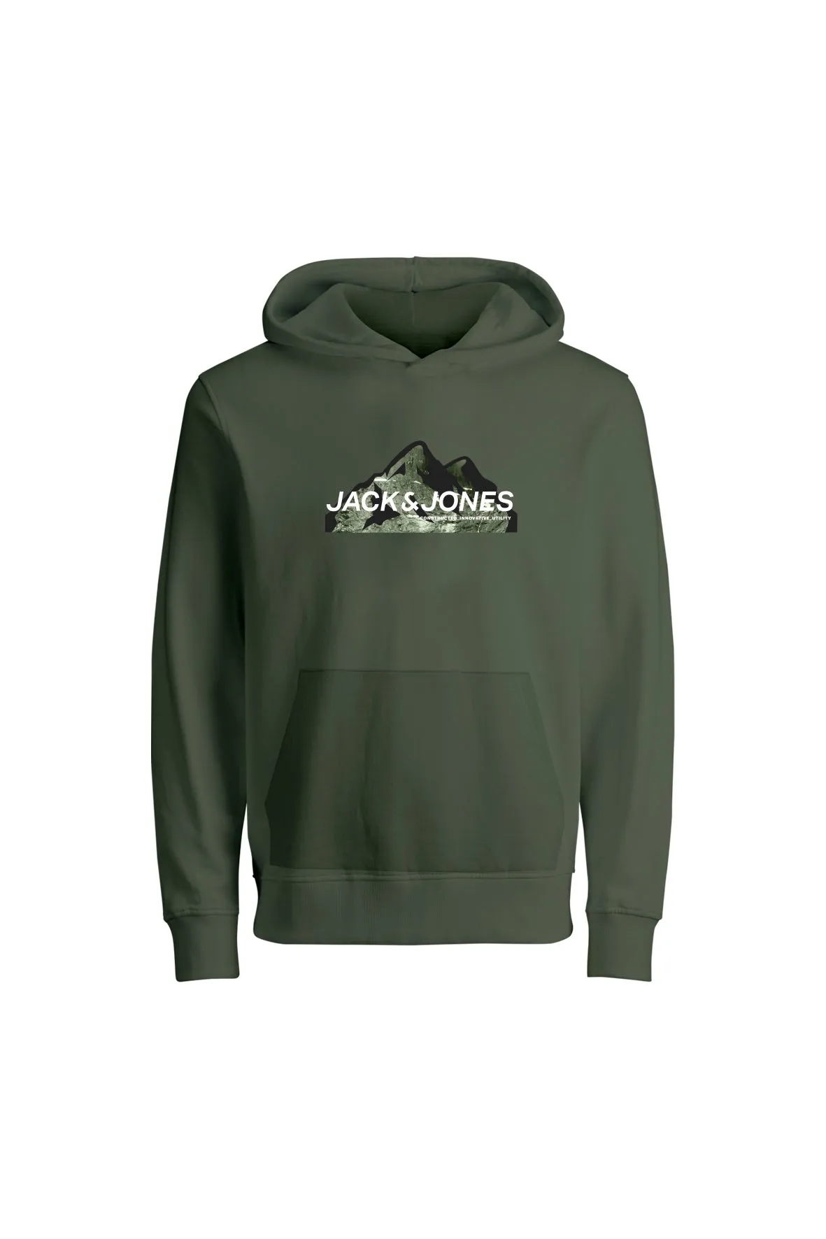 Sudadera con capucha Logotipo | Verde oscuro | Jack & Jones®