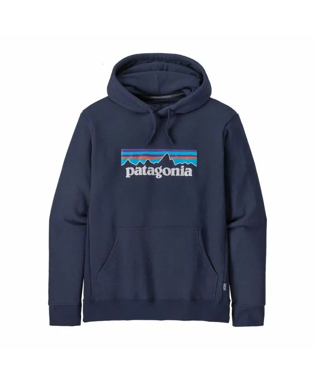 SUDADERA CON CAPUCHA PATAGONIA P6 LOGO UPRISAL AZUL MARINO UNISEX
