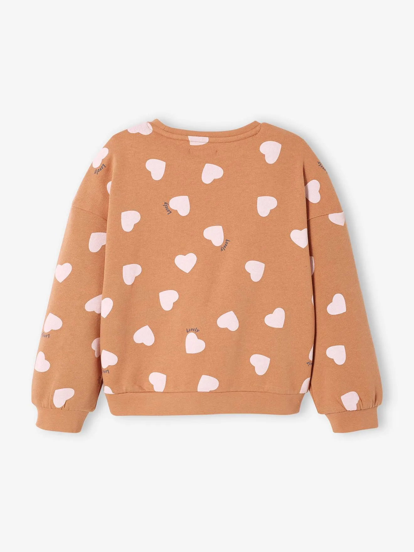 Sudadera fantasía con motivo de corazones o lunares, para niña