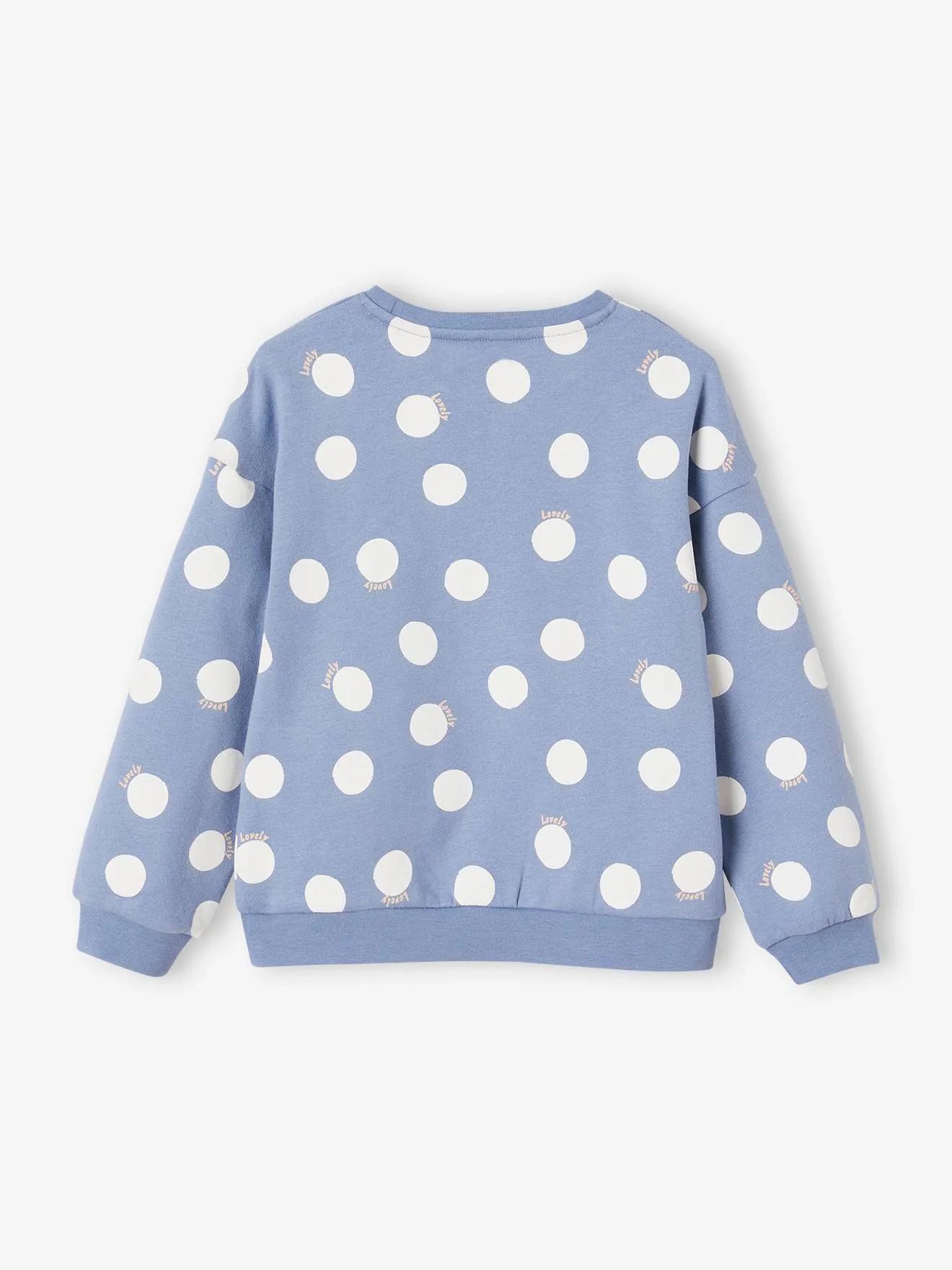 Sudadera fantasía con motivo de corazones o lunares, para niña