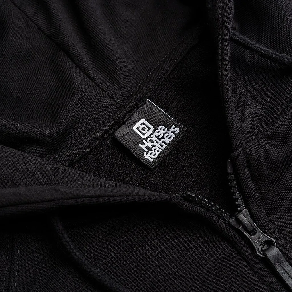 SUDADERA HORSEFEATHERS VITA ZIP  BLACK  WOMEN´S