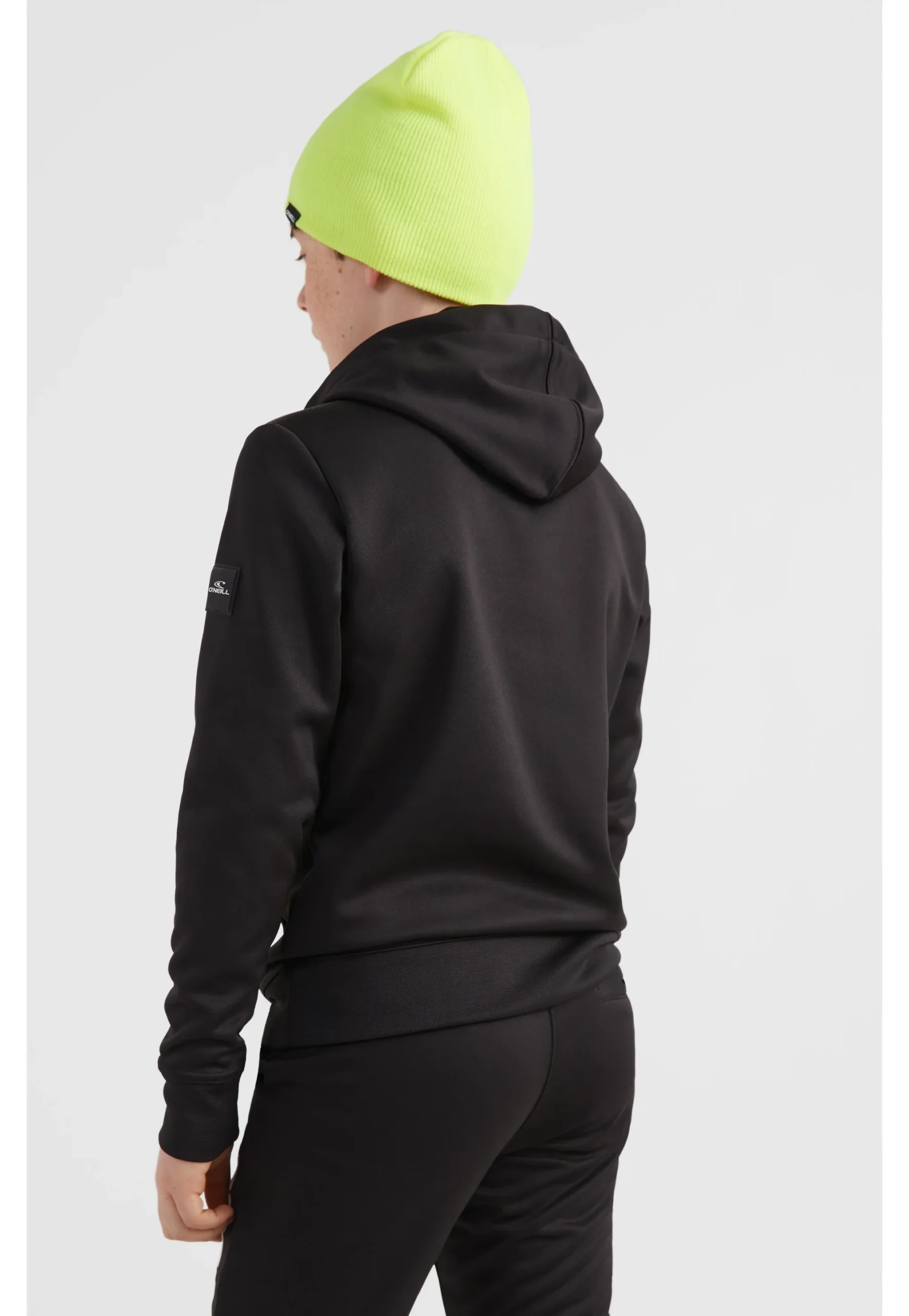 Sudadera O’NEILL niño surfera con capucha RUTILE HOODED FLEECE black out Ref. 4350000 negra