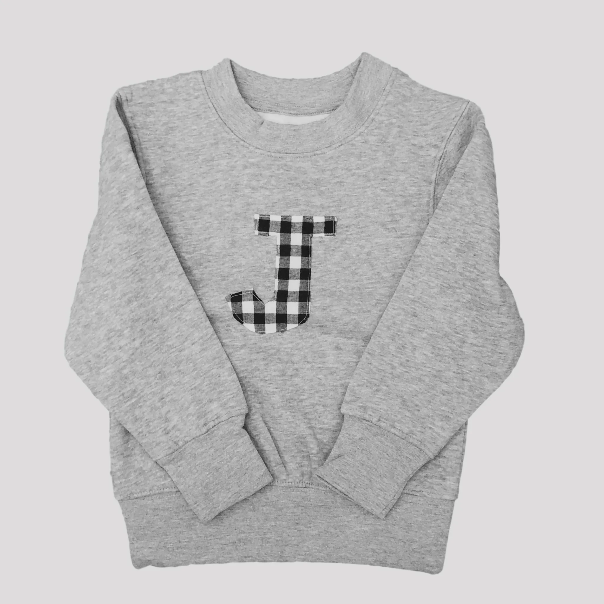 Sudadera personalizada vichy gris