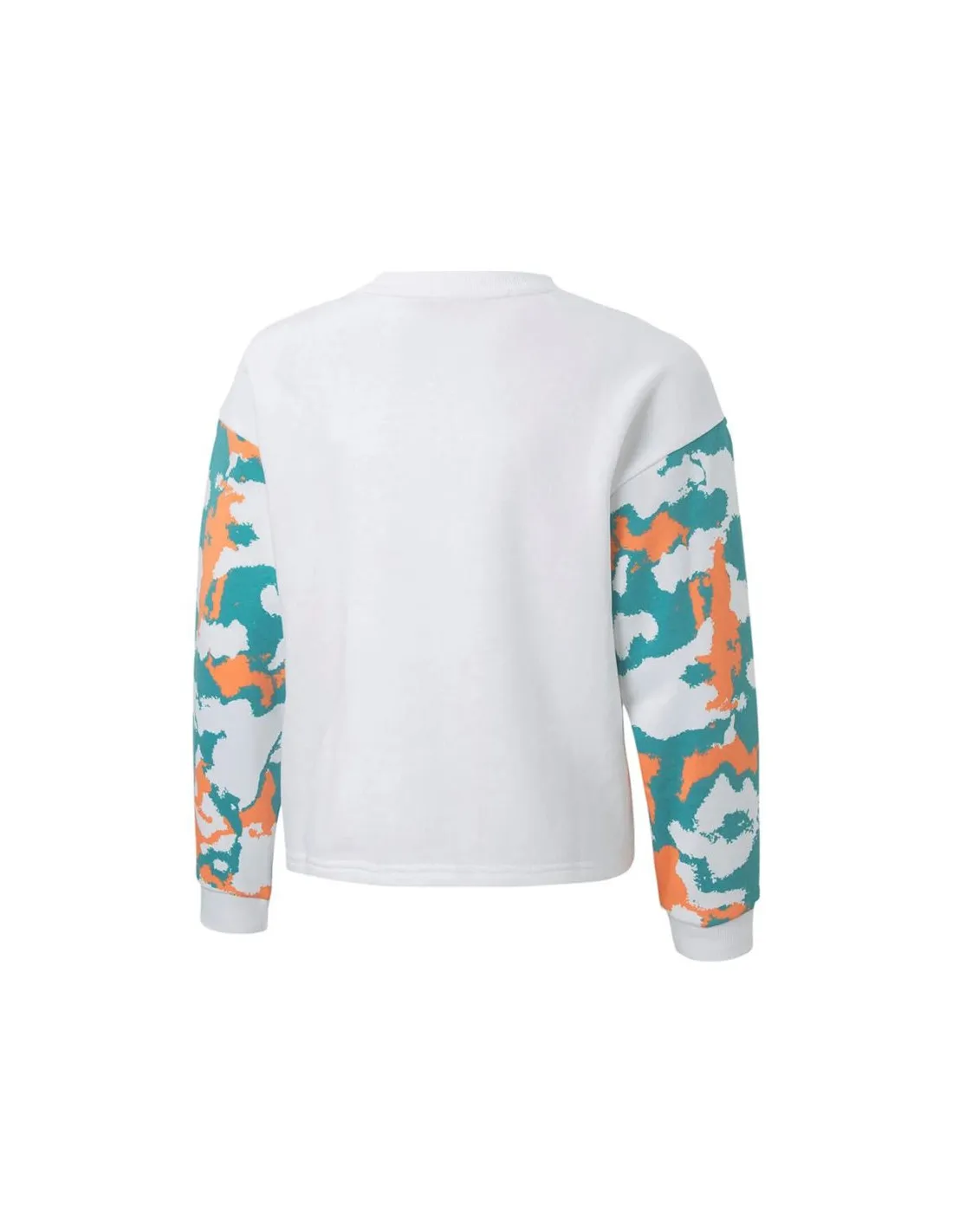 Sudadera sin capucha Puma Alpha Crew Girls White