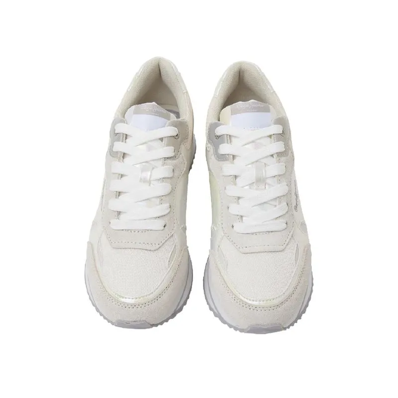 TENIS PEPE JEANS MUJER RUSPER PEARL BLANCO  GRIS