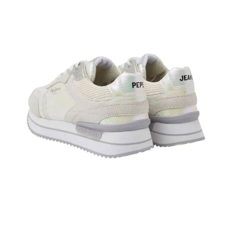 TENIS PEPE JEANS MUJER RUSPER PEARL BLANCO  GRIS