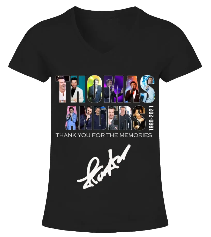 THOMAS ANDERS 19802021 CAMISETA CUELLO PICO MUJER