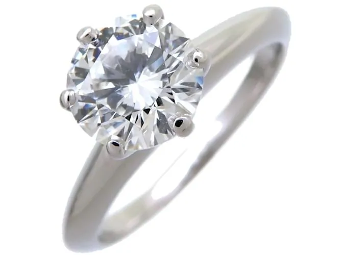 Tiffany & Co Anillo solitario de diamante Tiffany 1,08 ct 