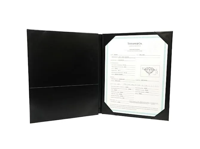 Tiffany & Co Anillo solitario de diamante Tiffany 1,08 ct 
