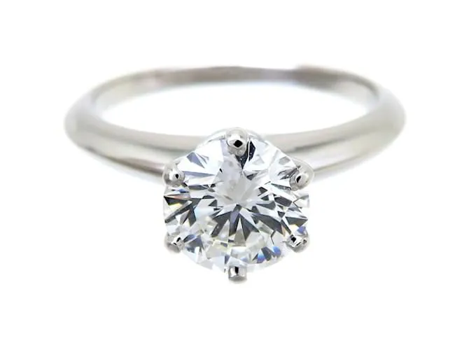 Tiffany & Co Anillo solitario de diamante Tiffany 1,08 ct 