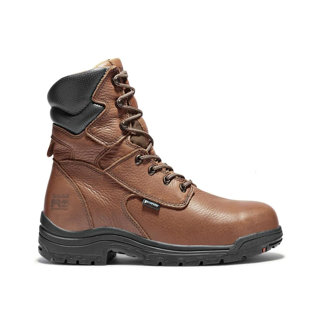 TITAN 8 INCH ALLOYTOE WATERPROOF WORK BOOT MEDIUM BROWN