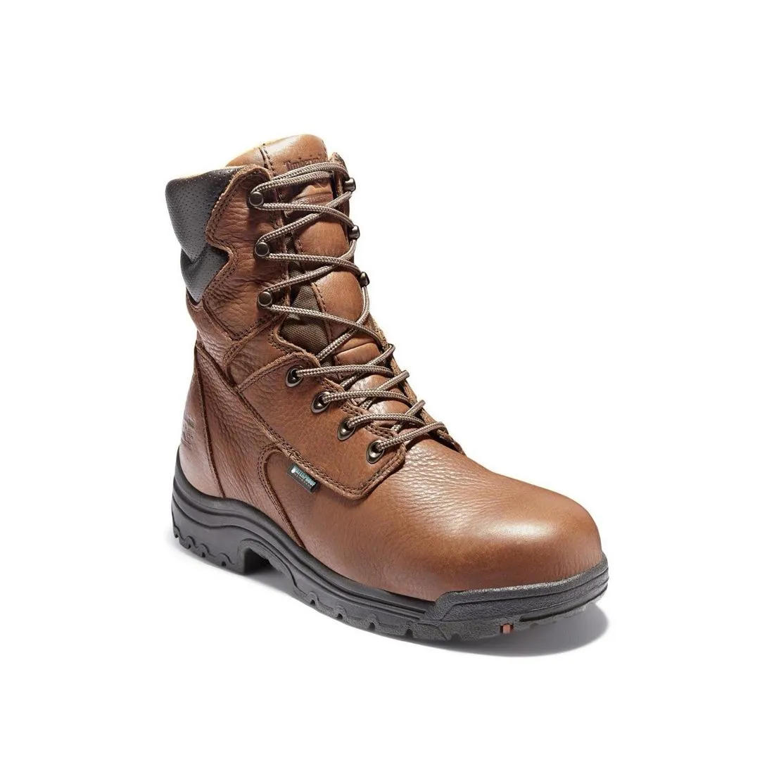 TITAN 8 INCH ALLOYTOE WATERPROOF WORK BOOT MEDIUM BROWN