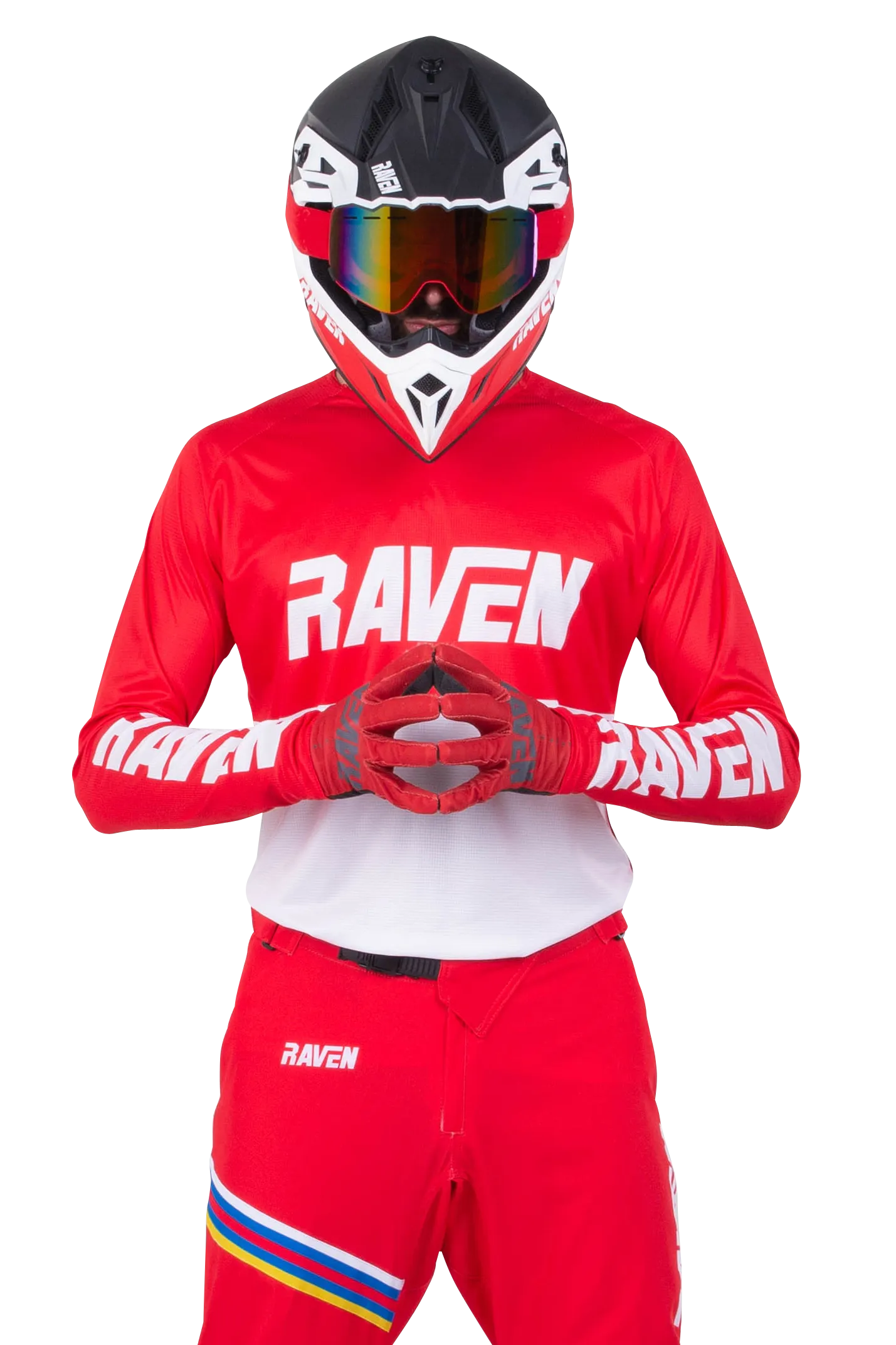 TRAJE DE CROSS RAVEN AIR ROJOBLANCO