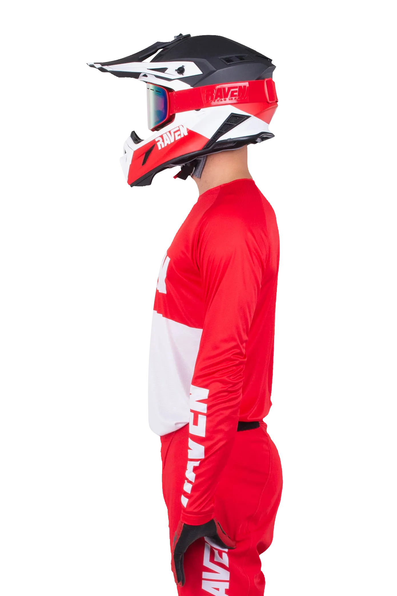 TRAJE DE CROSS RAVEN AIR ROJOBLANCO