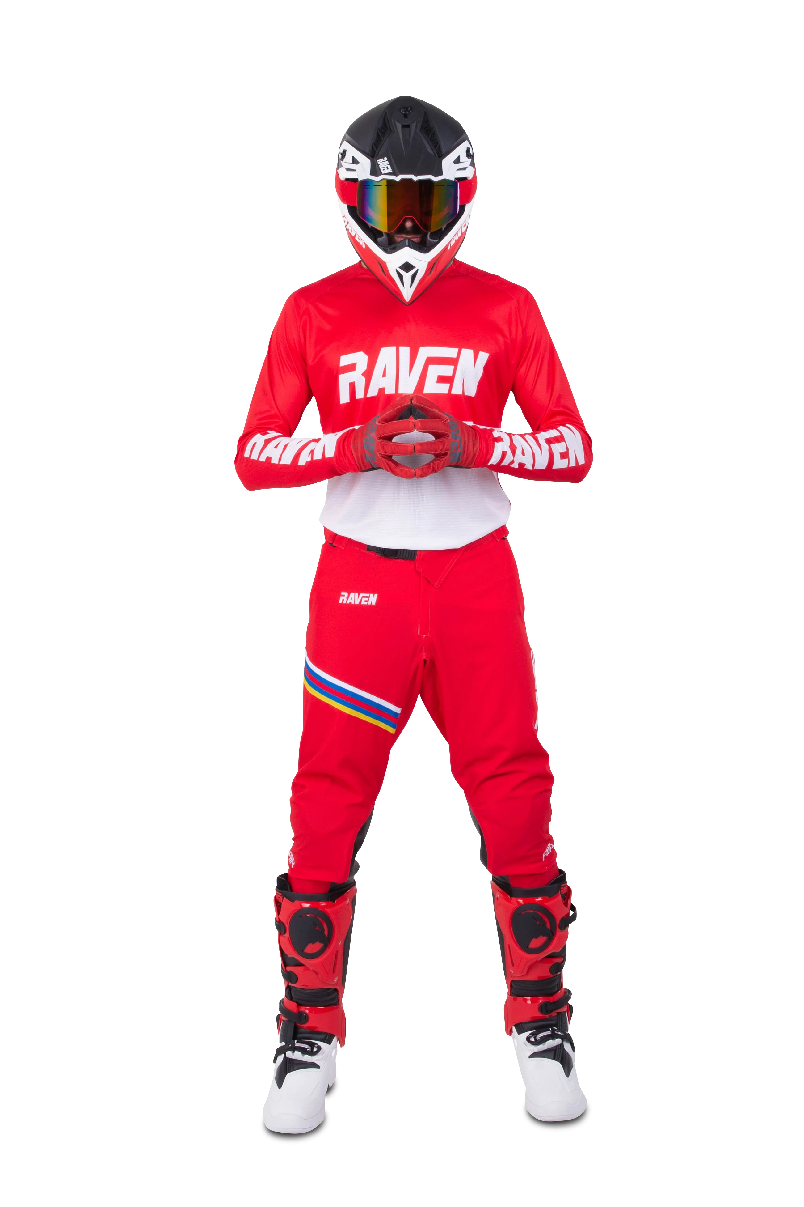 TRAJE DE CROSS RAVEN AIR ROJOBLANCO