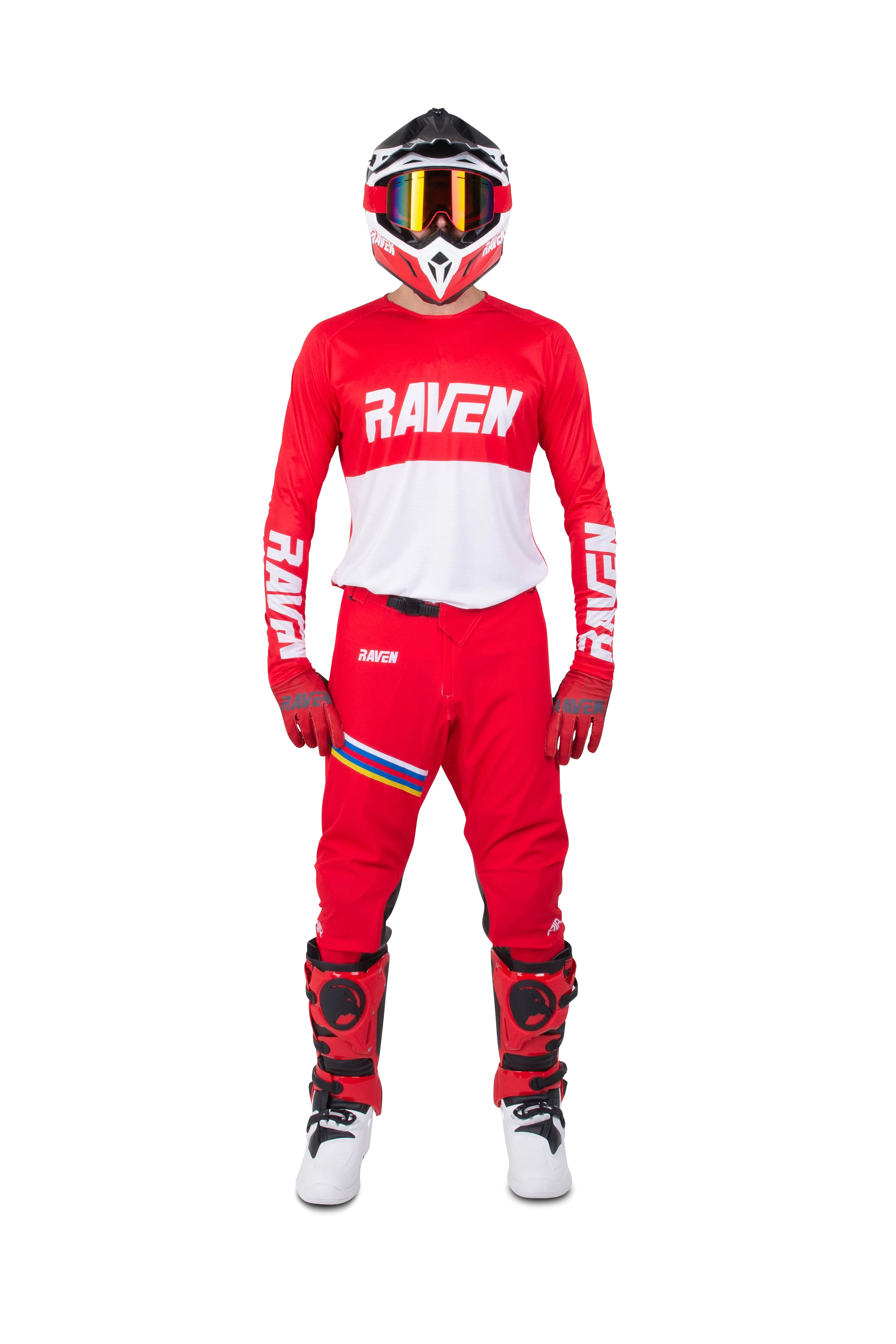 TRAJE DE CROSS RAVEN AIR ROJOBLANCO