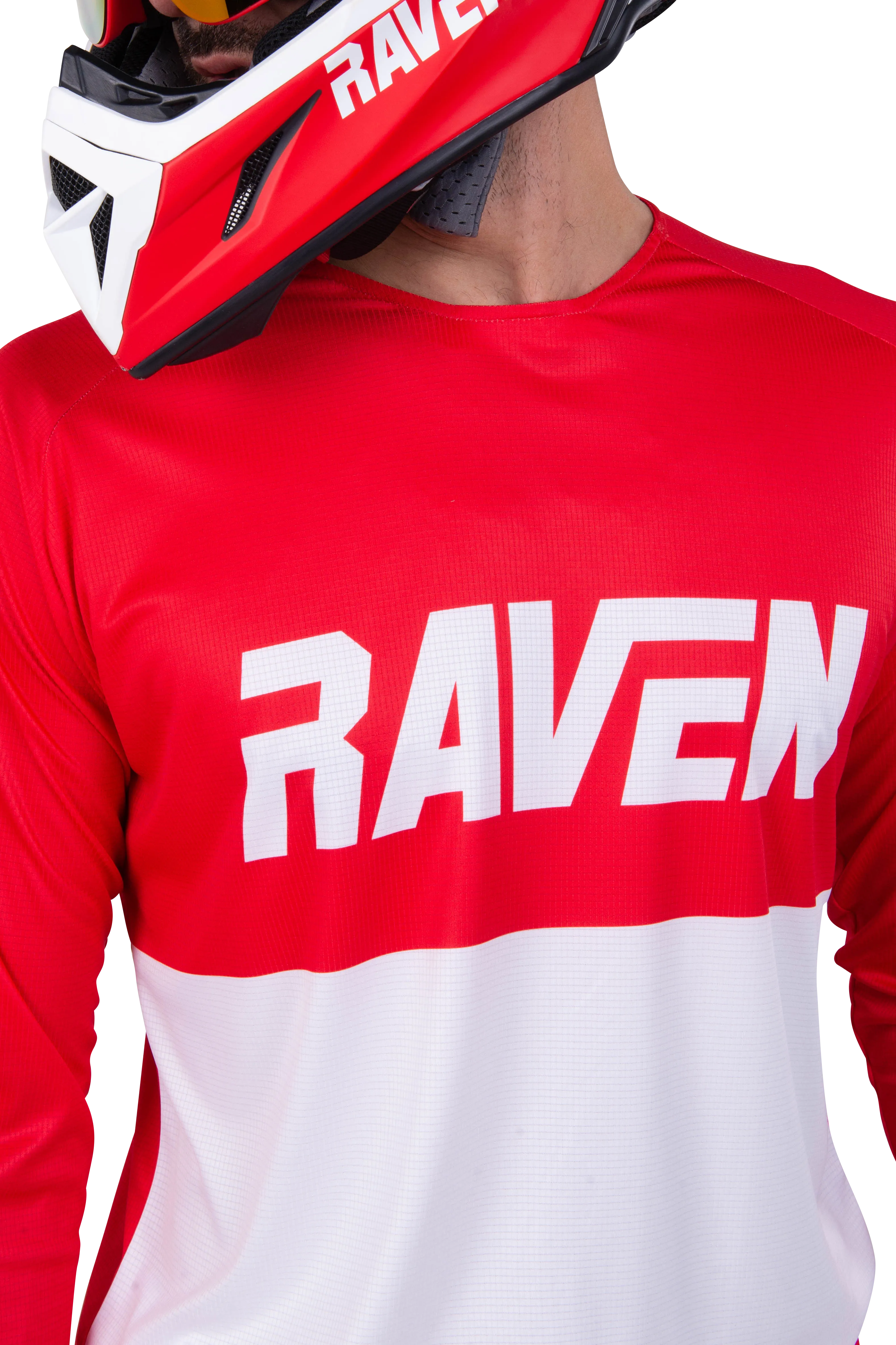 TRAJE DE CROSS RAVEN AIR ROJOBLANCO