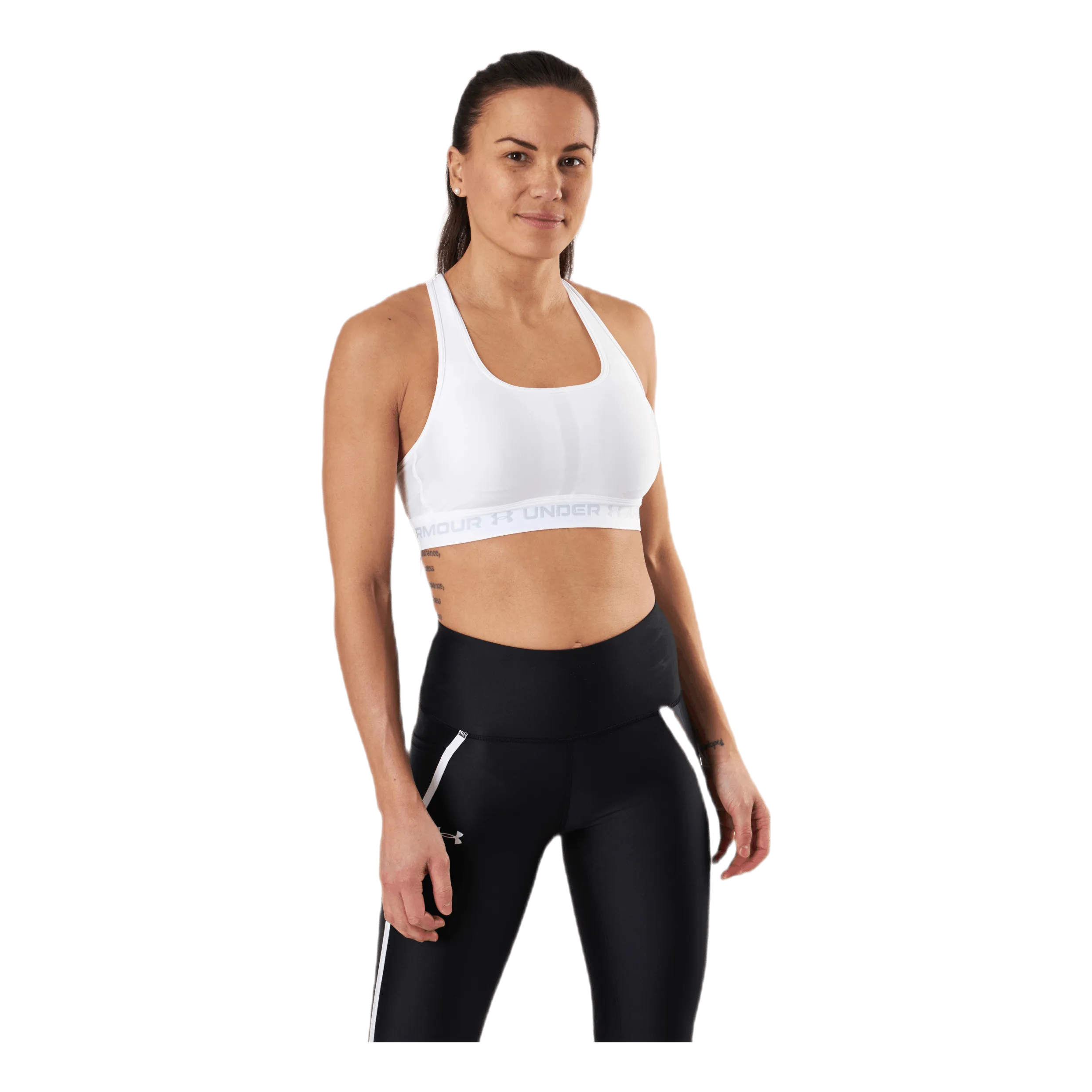 Under Armour Crossback Mid Bra White