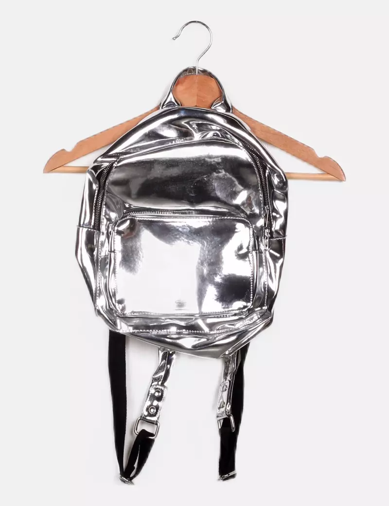 Urban Classics Mochila plateada polipiel