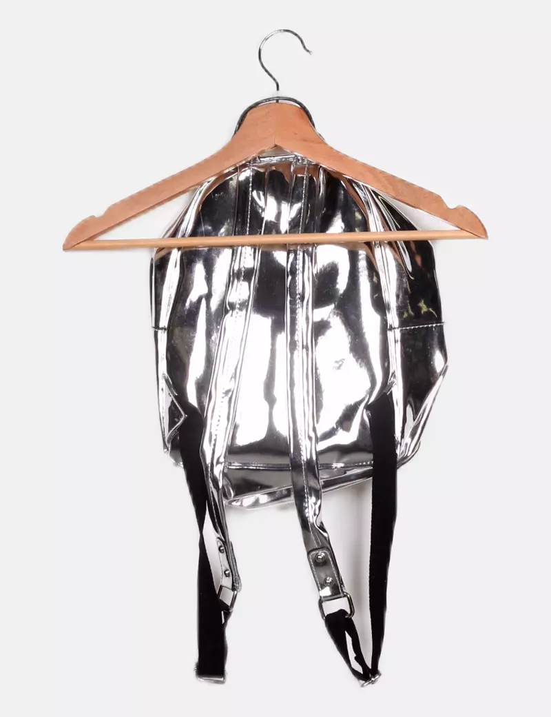 Urban Classics Mochila plateada polipiel