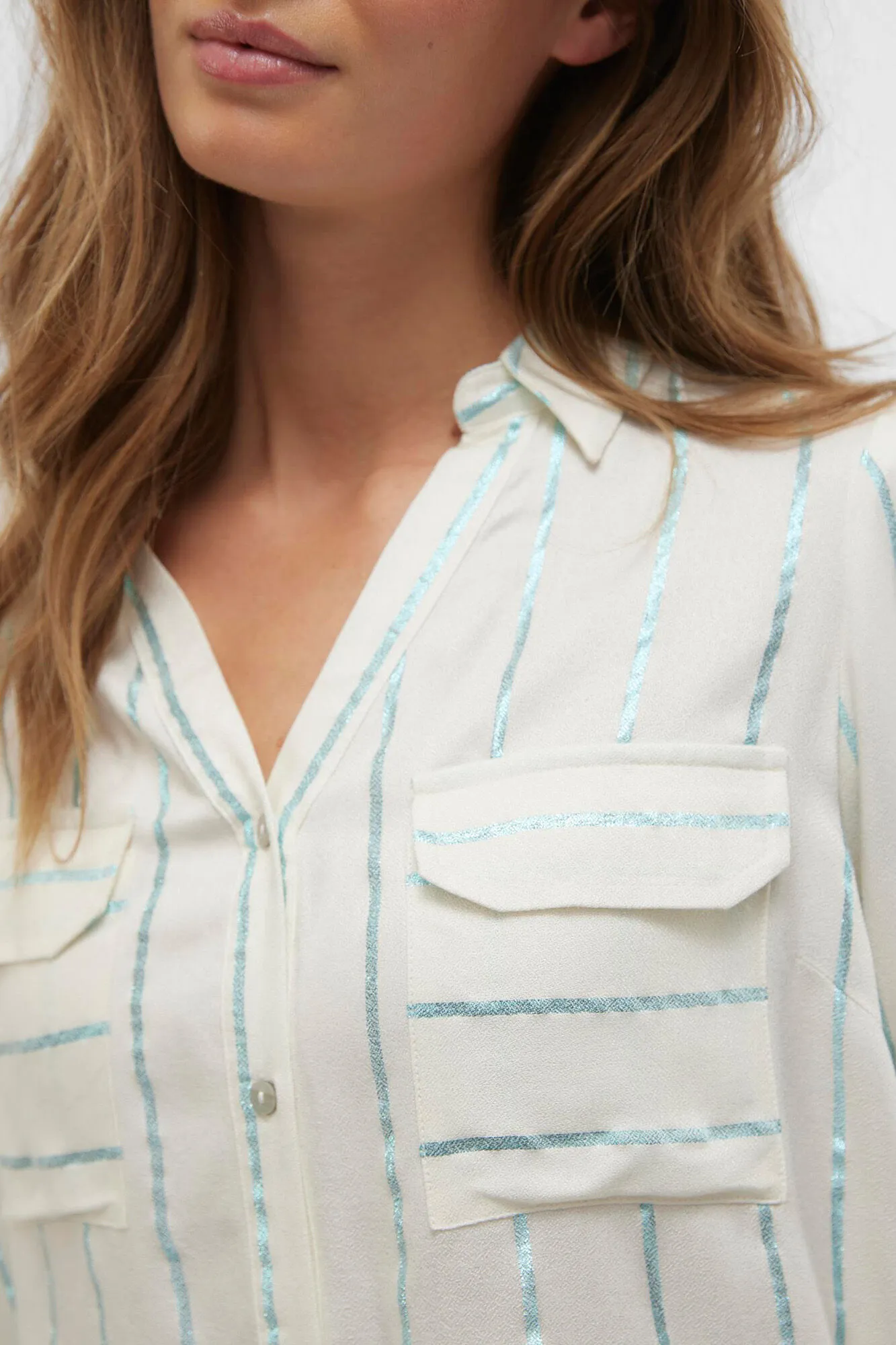 Vero Moda Camisa de rayas de manga larga