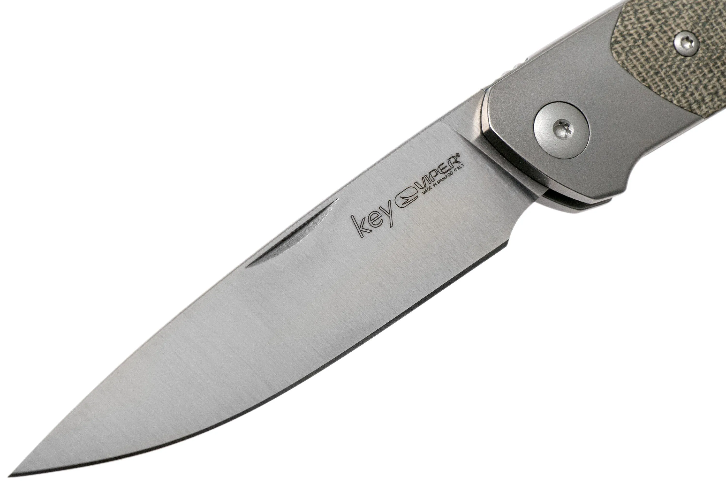 Viper Key V5978CV Bolster Green Canvas Micarta navaja, Jesper Voxnaes Design