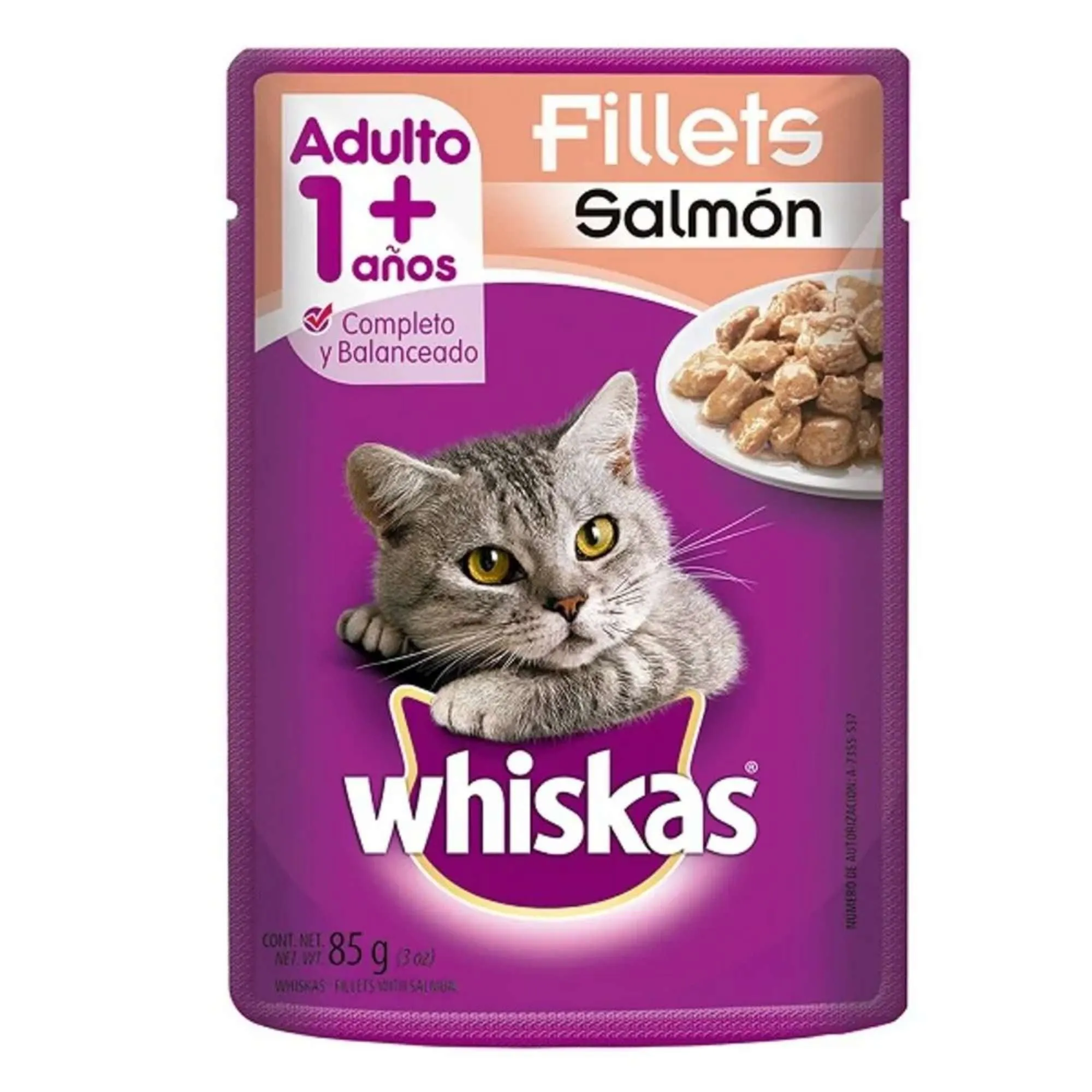 Whiskas Pouch Salmón 85 Gr