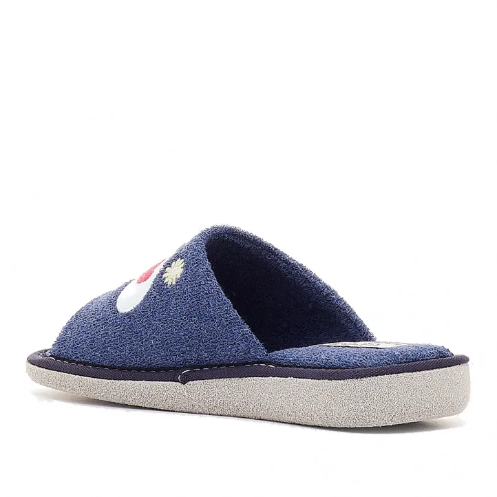 Zapatillas casa Vulladi azules con gatito