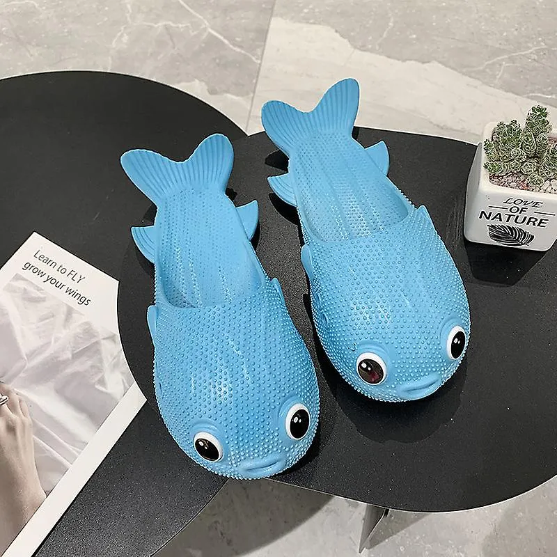 Zapatillas de pescado divertidas Hembra Puffer Sandalias saladas y zapatillas Veranopersonalidad Comodidad al aire libre