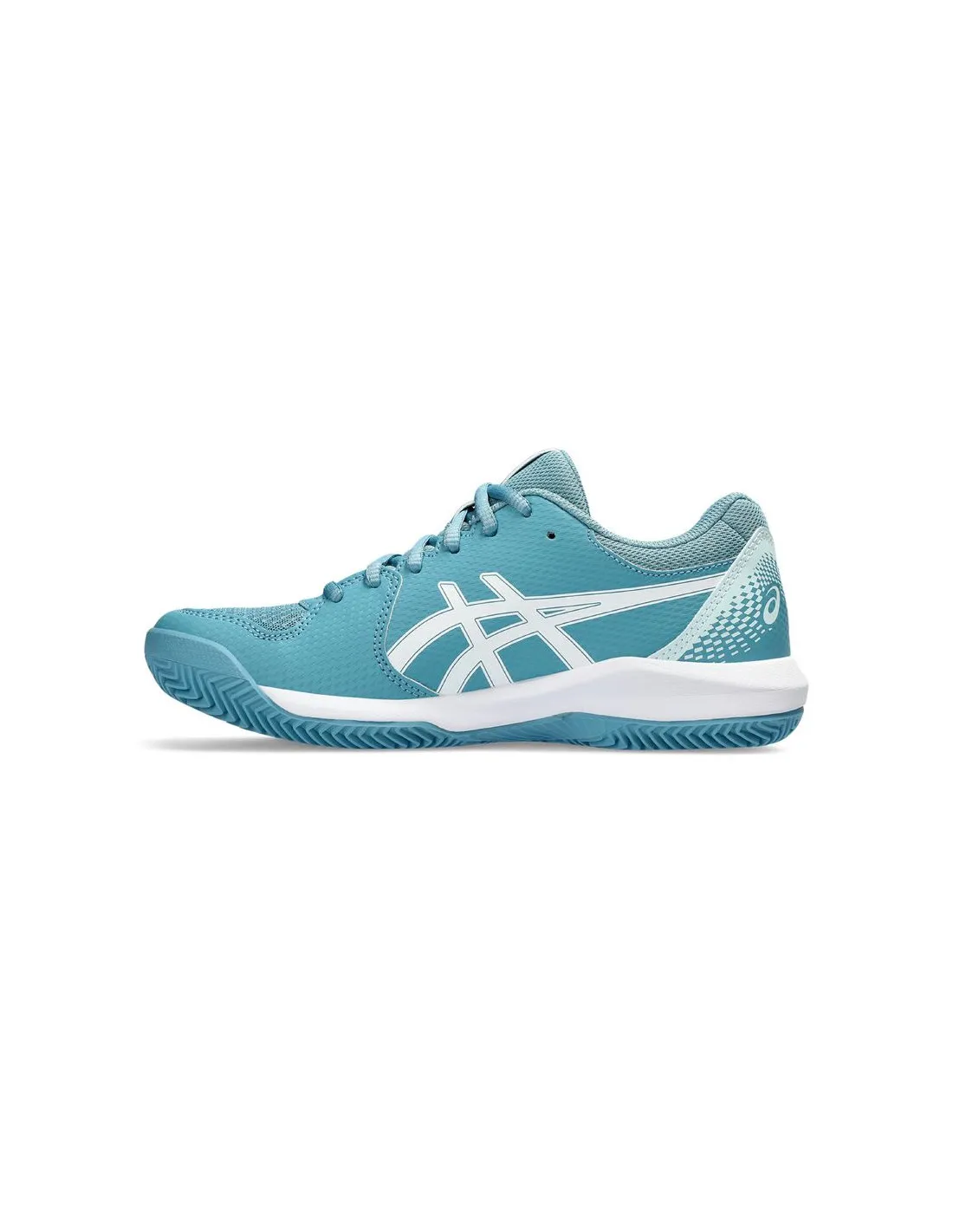 ZAPATILLAS DE TENIS ASICS GELDEDICATE 8 CLAY MUJER GRIS AZUL/BLANCO