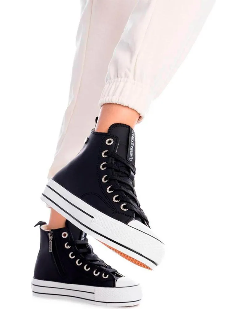 Zapatillas deporte REFRESH  de Mujer 172201 ZAPATILLAS ALTAS MUJER  NEGRO