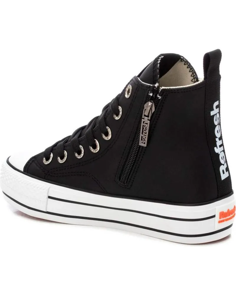 Zapatillas deporte REFRESH  de Mujer 172201 ZAPATILLAS ALTAS MUJER  NEGRO