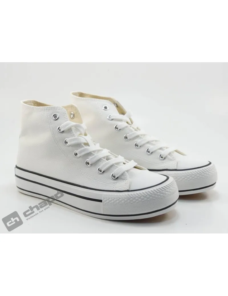 ZAPATILLAS DEPORTIVA BLANCO MUSTANG 60172LONA