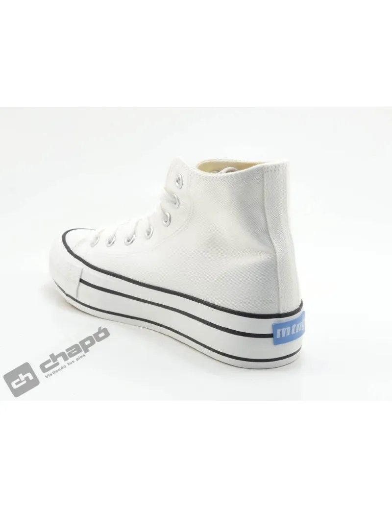 ZAPATILLAS DEPORTIVA BLANCO MUSTANG 60172LONA