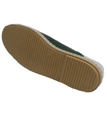 Zapatillas hombre cáñamo alrededor Calzamur en verde